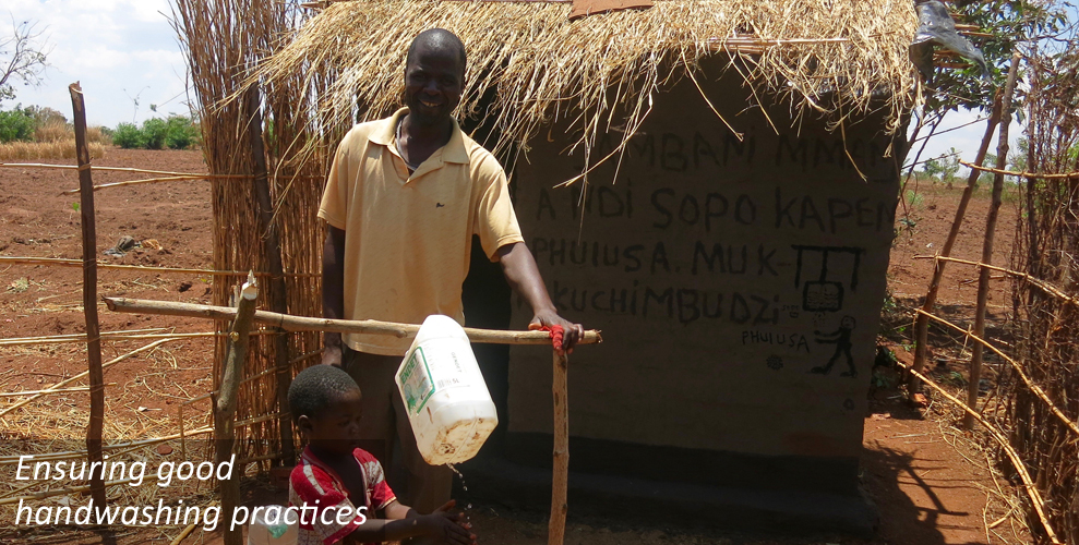 Ensuring good hand washing practices.